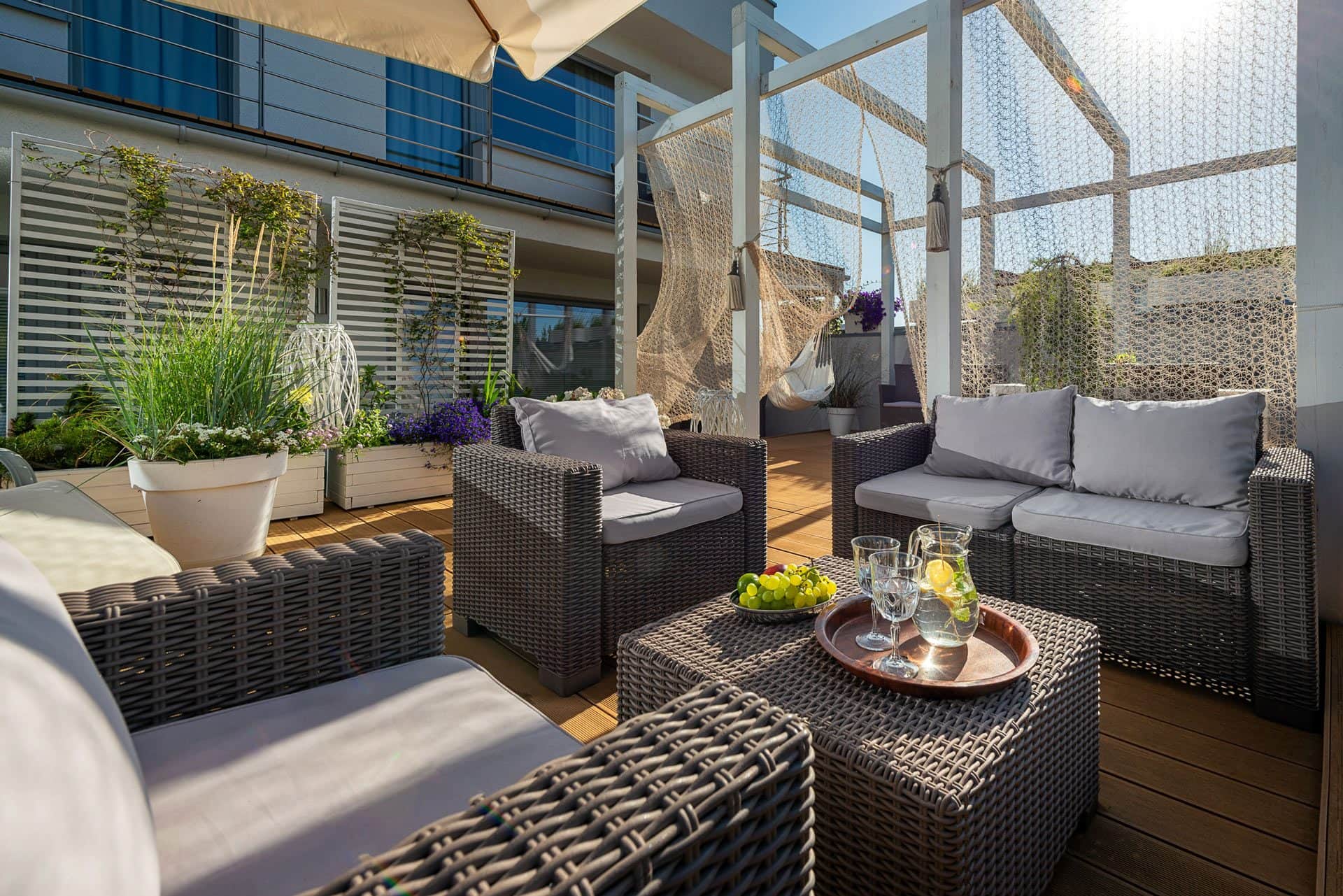 Ruheterrasse bei Elegante